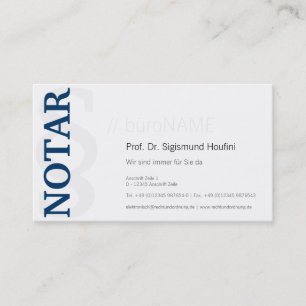 Carte de visite de notaire
