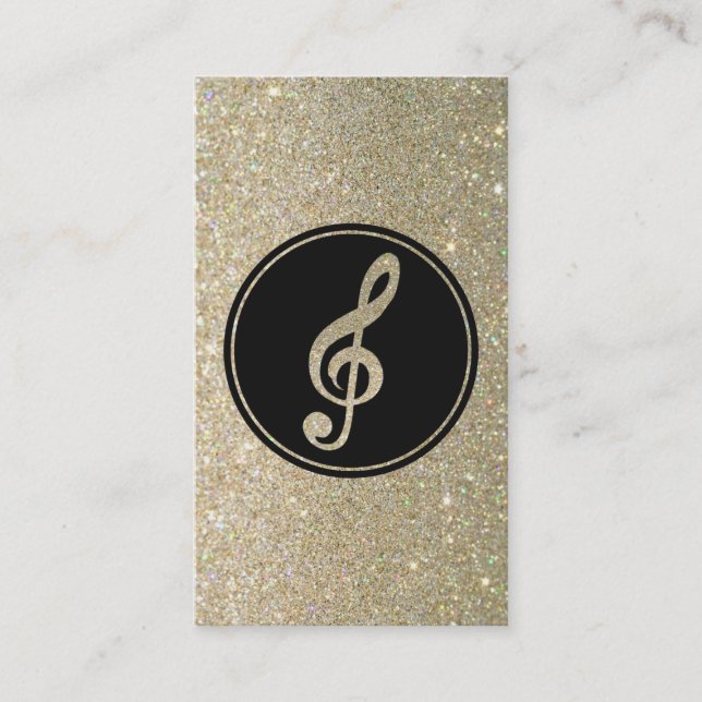 Carte de visite de note de musique de parties (Devant)