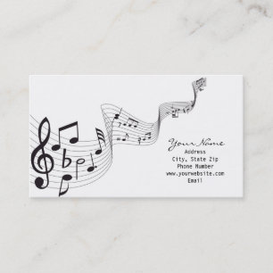 Carte de visite de note musicale