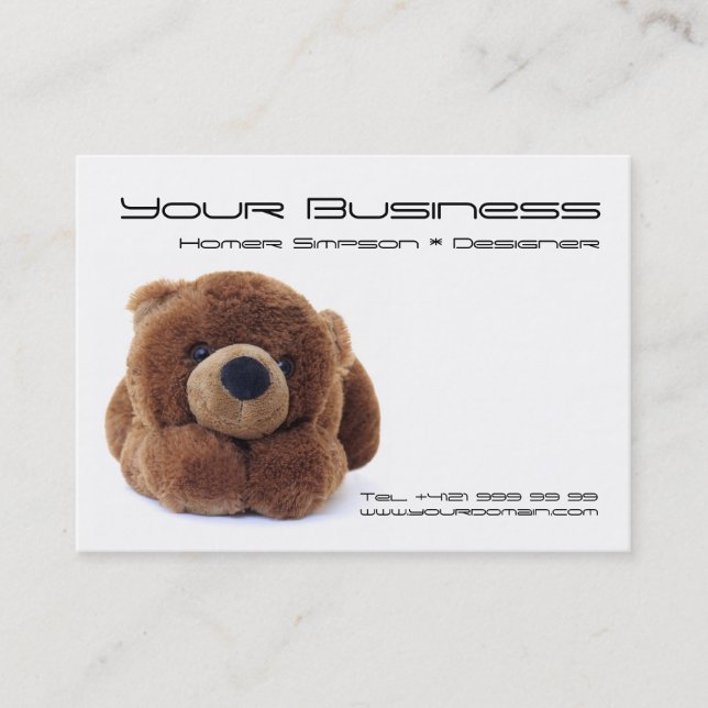 Carte de visite de nounours (Devant)