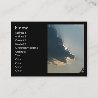 Carte de visite de nuage d'hippopotame
