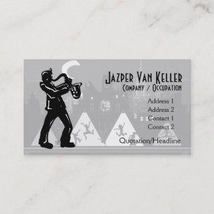 Carte de visite de nuits de boogie de joueur de
