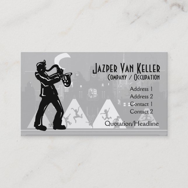 Carte de visite de nuits de boogie de joueur de (Devant)
