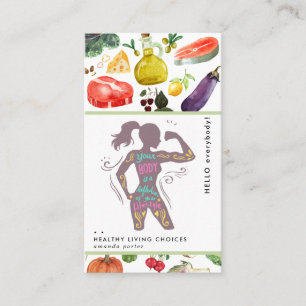 Carte de visite de nutrition