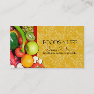 Carte de visite de nutritionniste