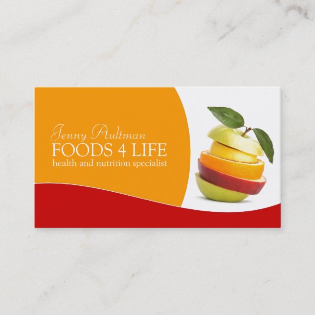 Carte de visite de nutritionniste (Devant)