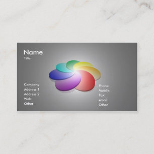 Carte de visite de palette de couleurs