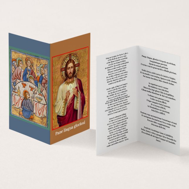Carte de visite de Pane Lingua Gloriosi (Intérieur et extérieur)