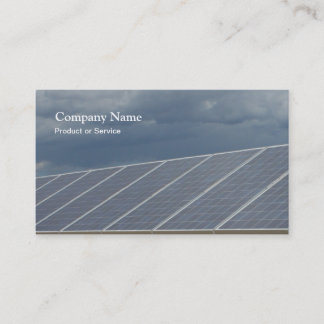 Carte de visite de panneaux solaires