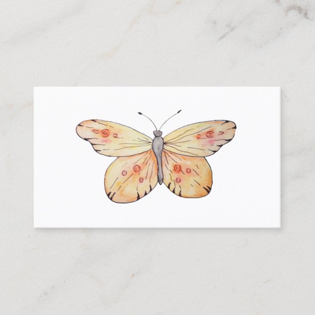 Carte de visite de papillon (Devant)
