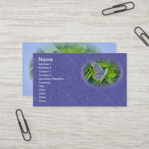 Carte de visite de papillon bleu à queue oriental