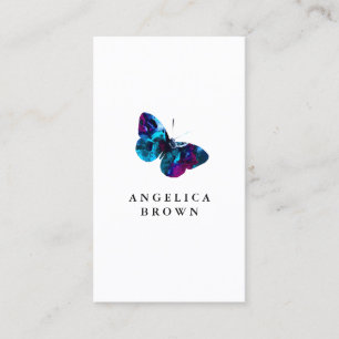 Carte de visite de papillon Watercolor