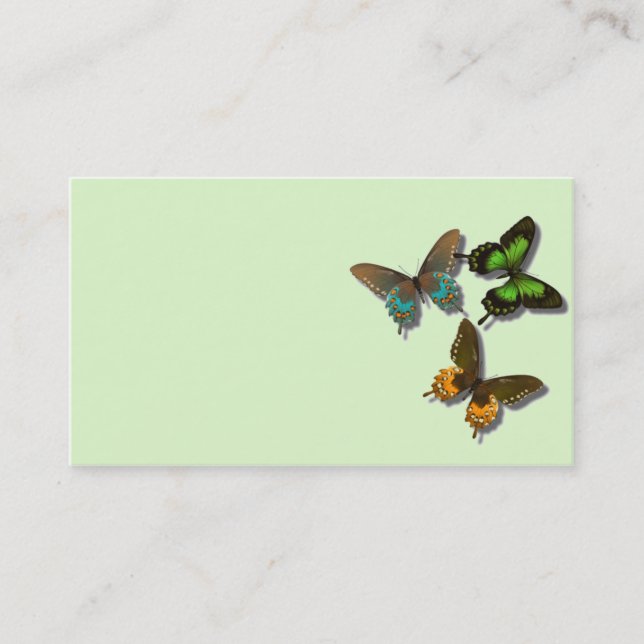 Carte de visite de papillons (Devant)