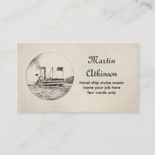 carte de visite de paquebot de croisière