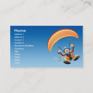 Carte de visite de Paramotor - militaire de