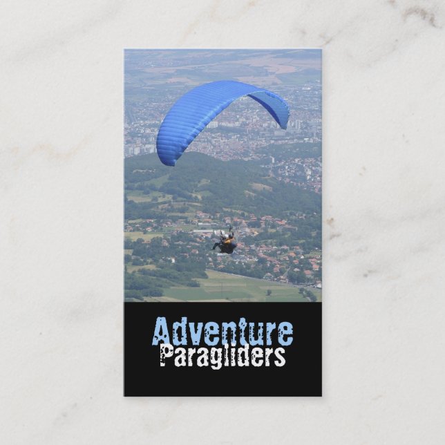 Carte de visite de parapentisme (Devant)