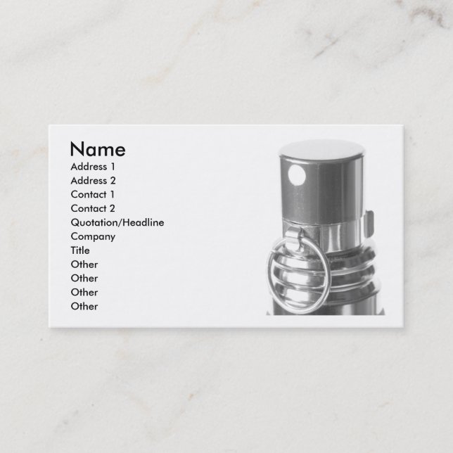 Carte de visite de parfum (Devant)