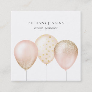 Carte de visite de Parties scintillant de Ballons 
