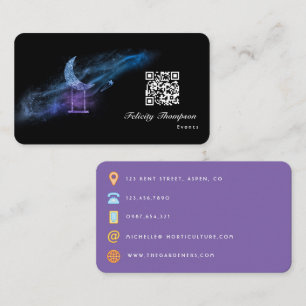 Carte de visite de Parties scintillant Galaxy