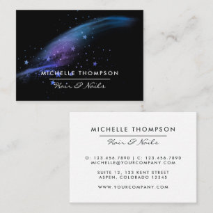 Carte de visite de Parties scintillant Galaxy