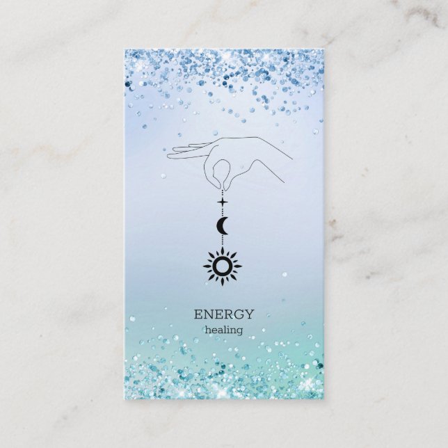 Carte de visite de Parties scintillant Sonne Mond (Devant)