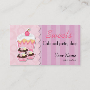 Carte de visite de pâtisserie
