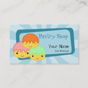 Carte de visite de pâtisserie