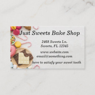 Carte de visite de pâtisserie