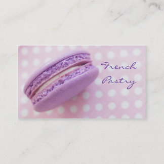 Carte de visite de pâtisserie de Macaron de