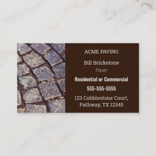 Carte de visite de pavés modifiables