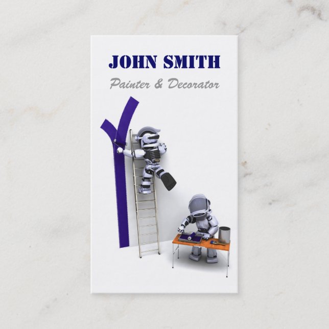 Carte de visite de peintre et de décorateur (Devant)