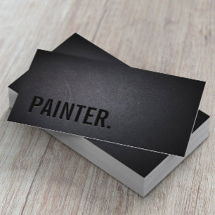 Carte de visite de peintre professionnel Black Out