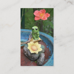 Carte de visite de pensée de grenouille
