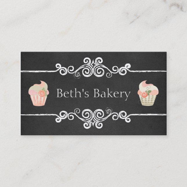 Carte de visite de petit gâteau de boulangerie de (Devant)