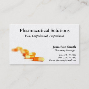 Carte de visite de pharmacie