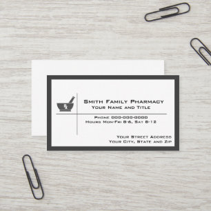 Carte de visite de pharmacien
