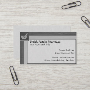 Carte de visite de pharmacien