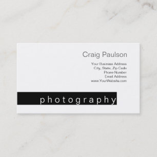Carte de visite de photo de tendance blanche en ba