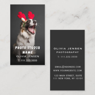 Carte de visite de photo pour animaux de compagnie