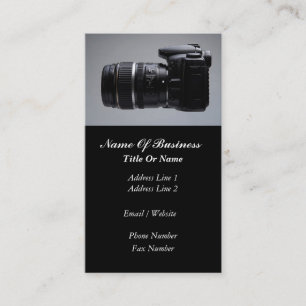 Carte de visite de photographe