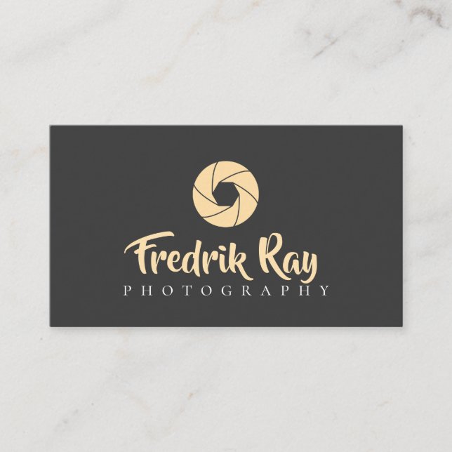 Carte de visite de photographe moderne (Devant)