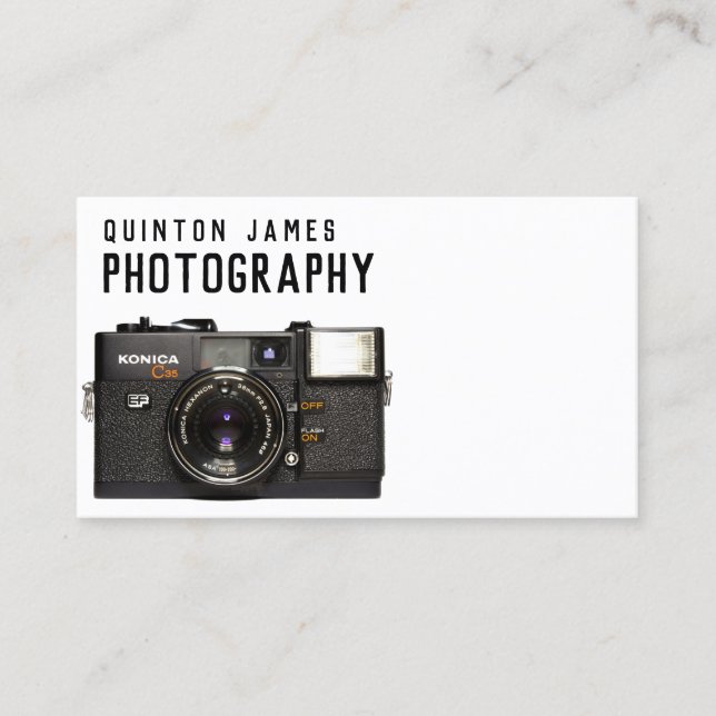 Carte de visite de photographie analogique (Devant)