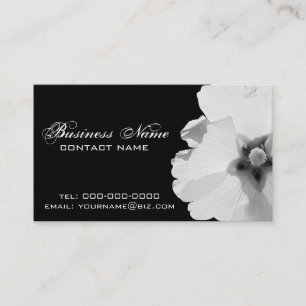 Carte de visite de photographie de fleur de B/W