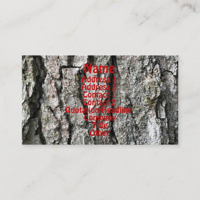 Carte de visite de photographie de la nature de l' (Devant)