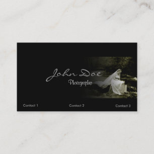 Carte de visite de photographie de mariage