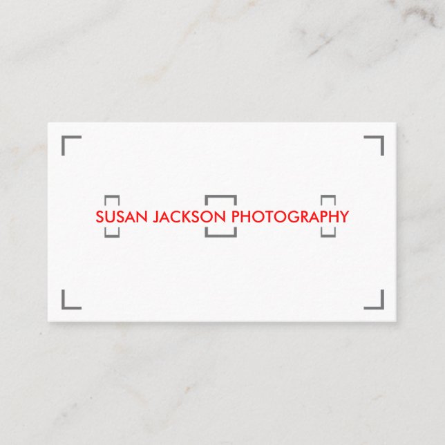 Carte de visite de photographie de viseur (Devant)