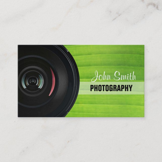Carte de visite de photographie Nature Green Strip (Devant)