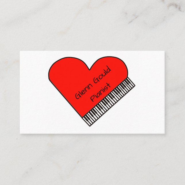 Carte de visite de pianiste (Devant)