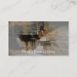 Carte de visite de piano