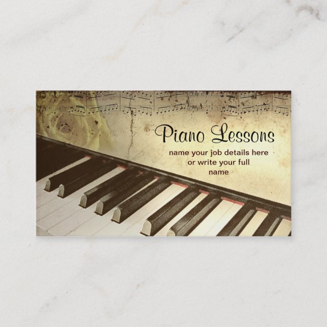 carte de visite de piano (Devant)